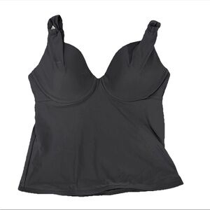 Land’s End Black Tankini Top - Size 10